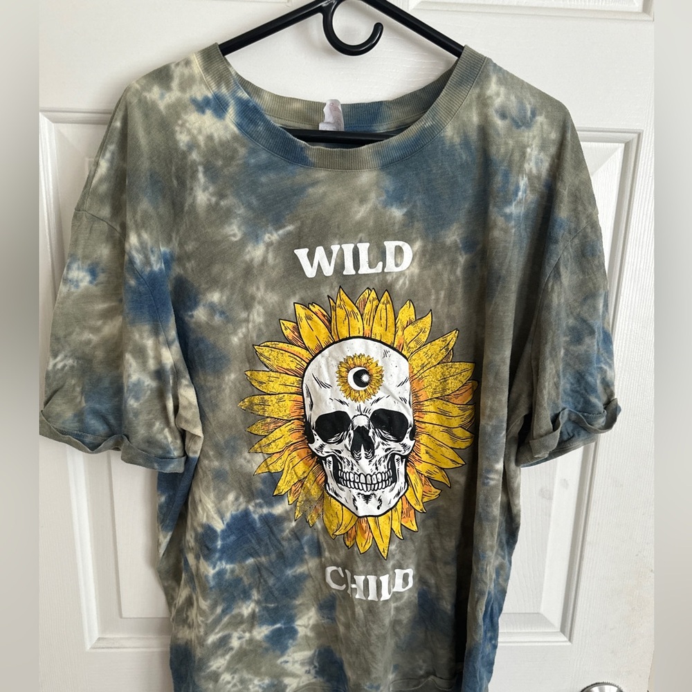 Unisex Wild Child tie dye tee